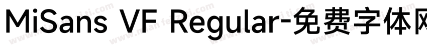 MiSans VF Regular字体转换
